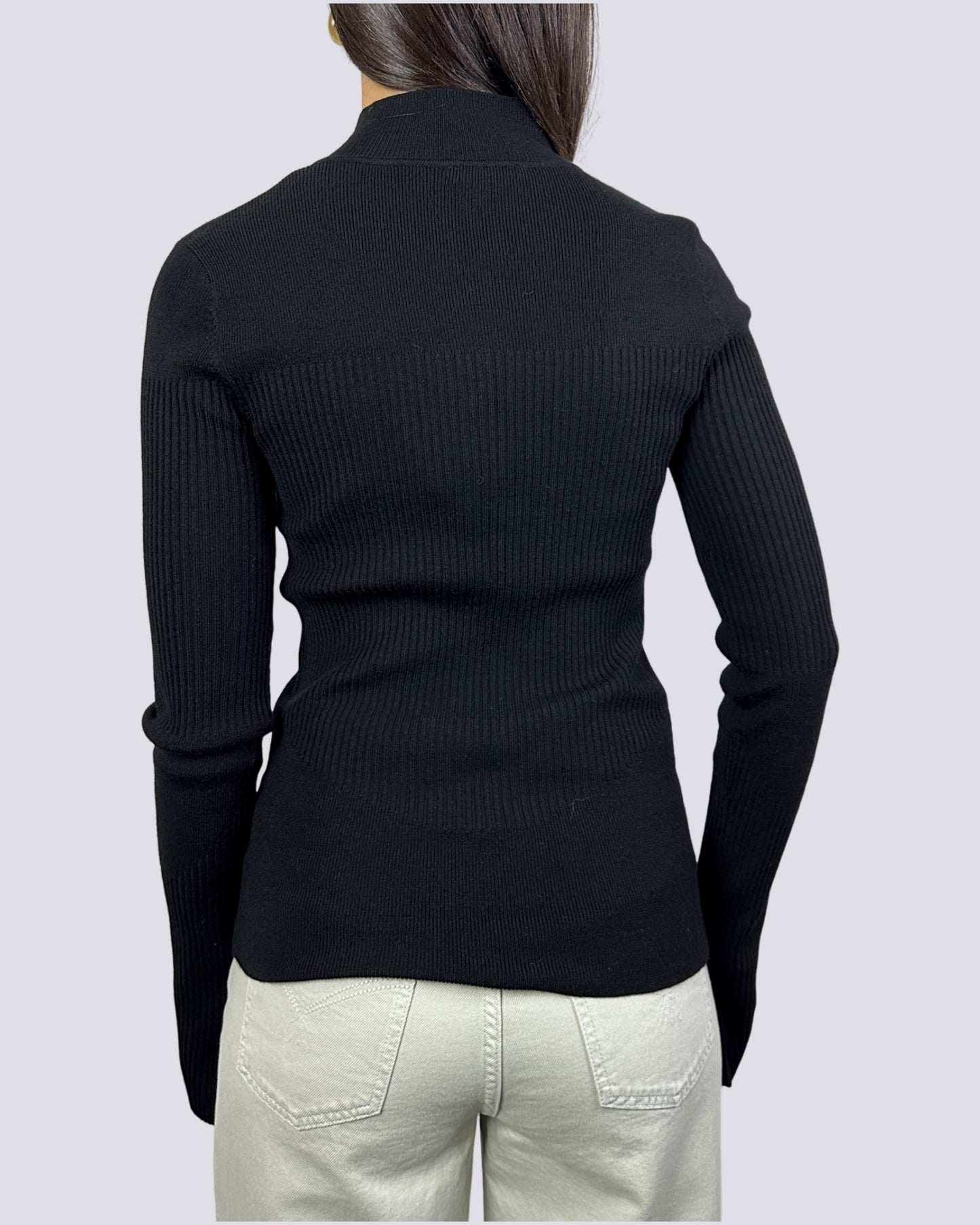 Maglia a lupetto in misto lana