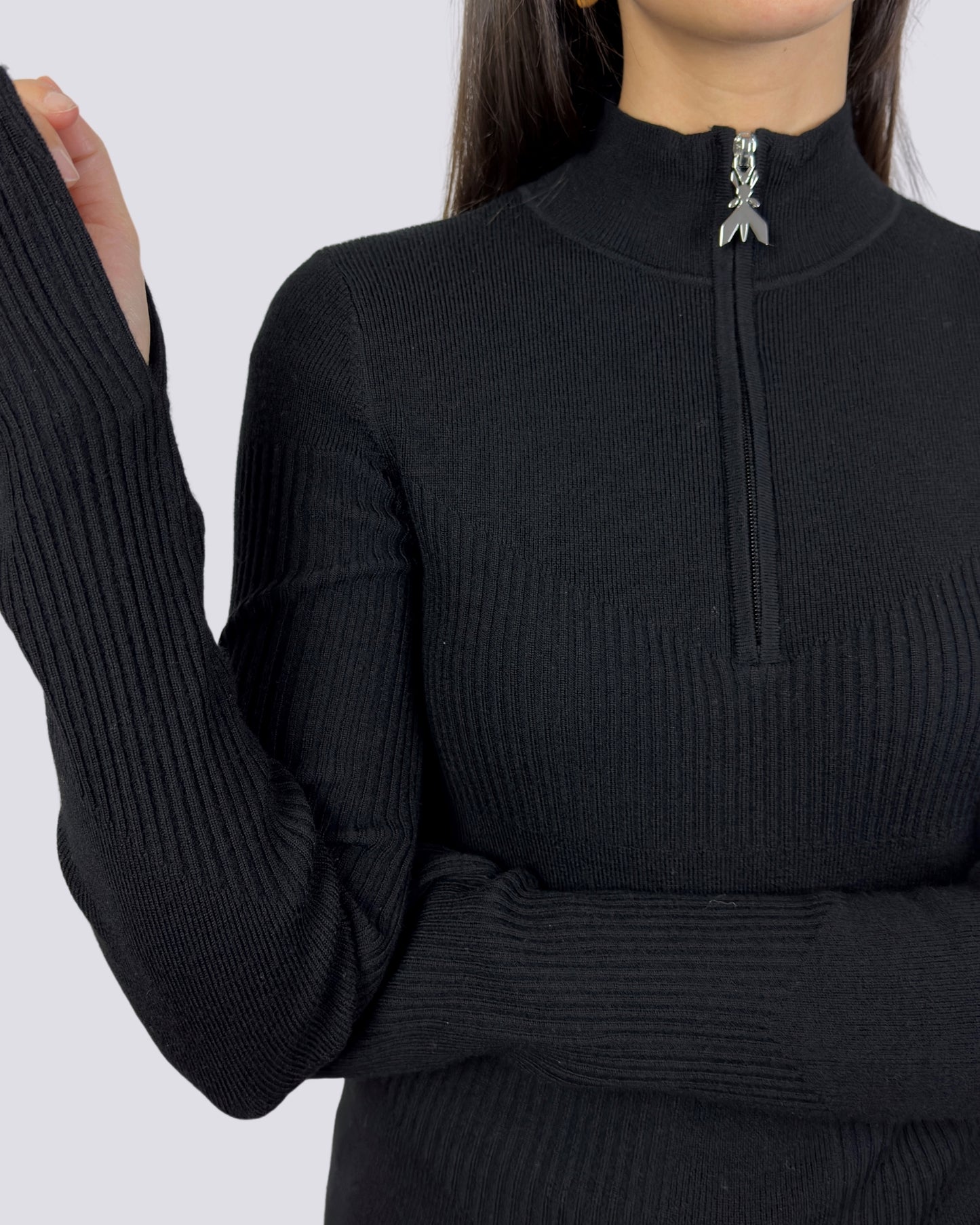 Maglia a lupetto in misto lana