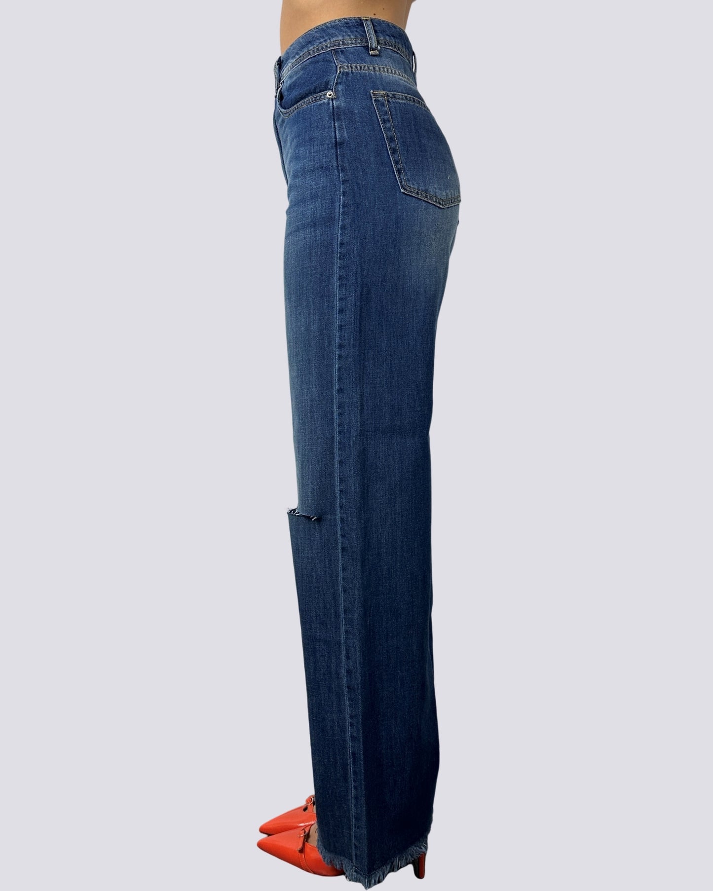 Gsd Jeans a Palazzo con rotture