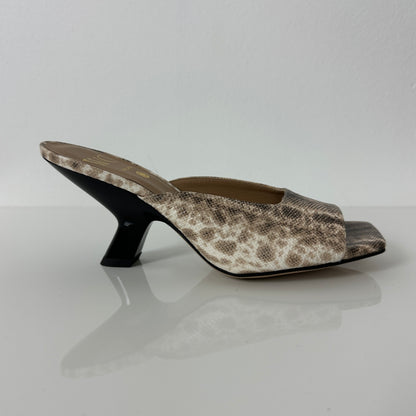 Wo Milano Sandalo Mules con Tacco