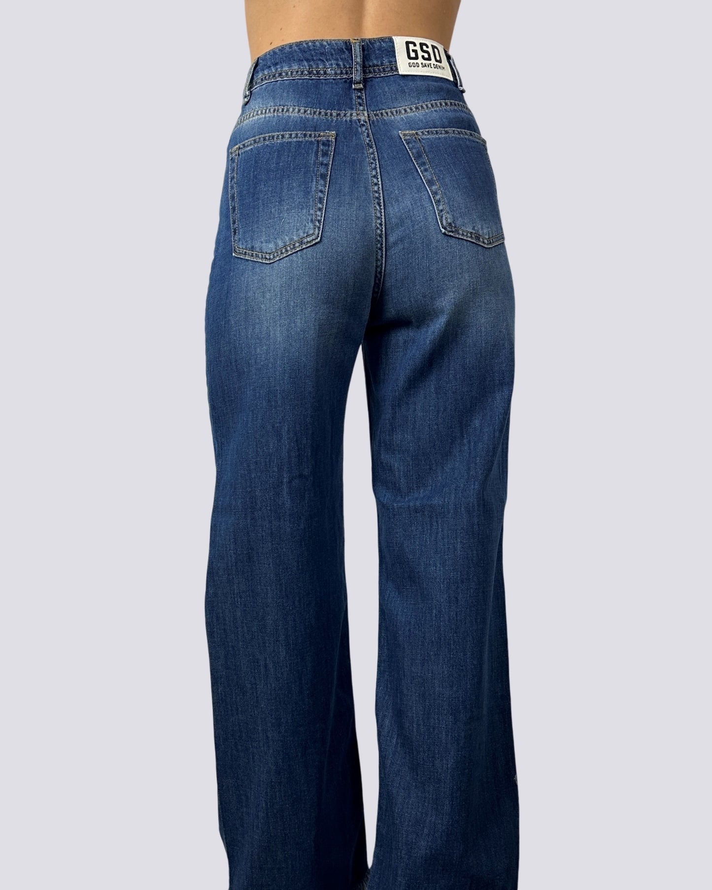 Gsd Jeans a Palazzo con rotture