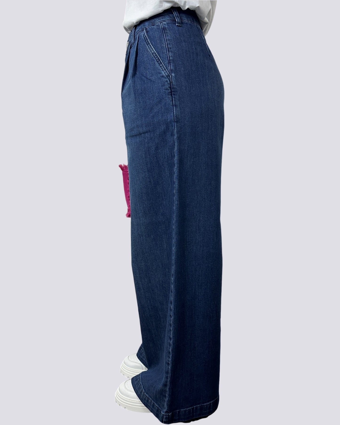 Gsd Jeans a Palazzo con Pences