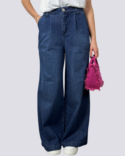Gsd Jeans a Palazzo con Pences