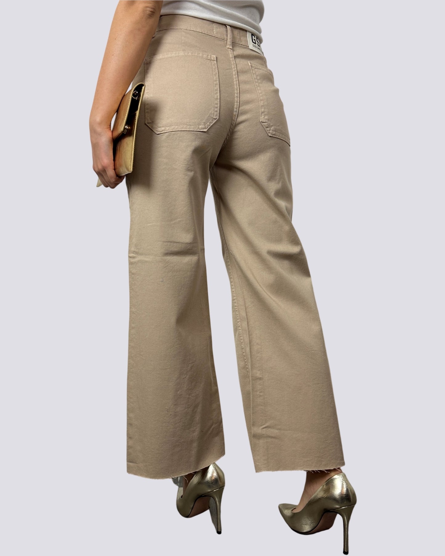 Gsd Jeans Beige con Tasche