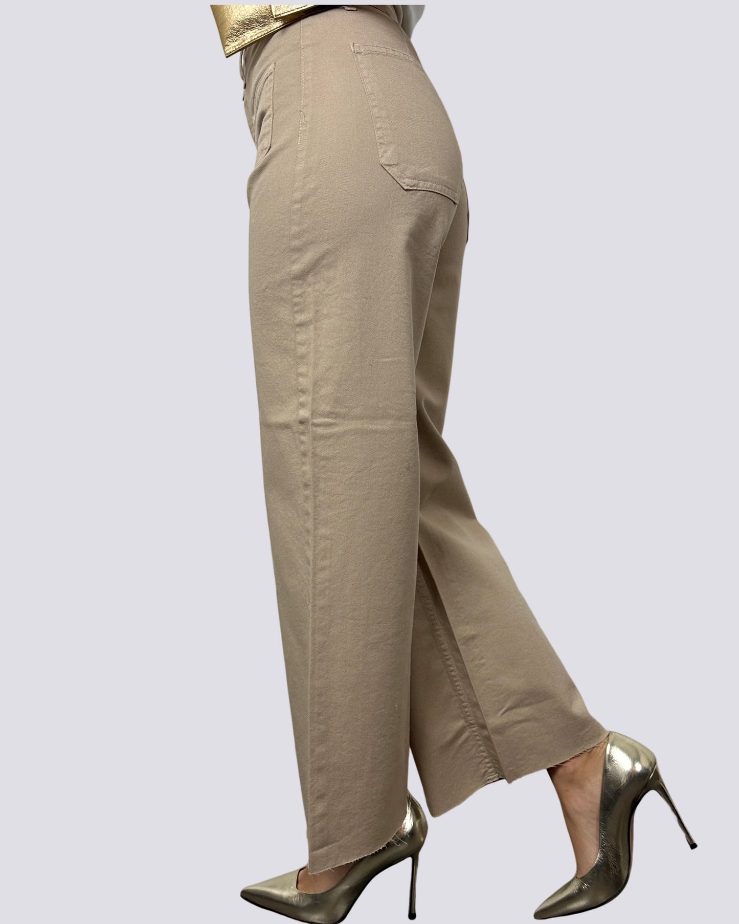 Gsd Jeans Beige con Tasche