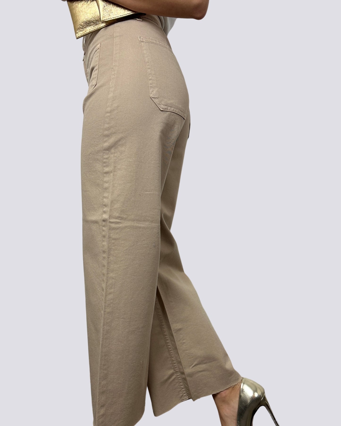 Gsd Jeans Beige con Tasche