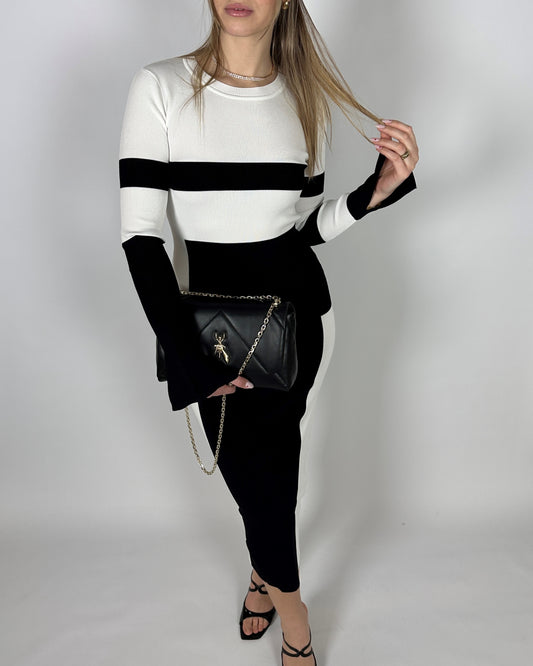 Abito in maglia con Spacco