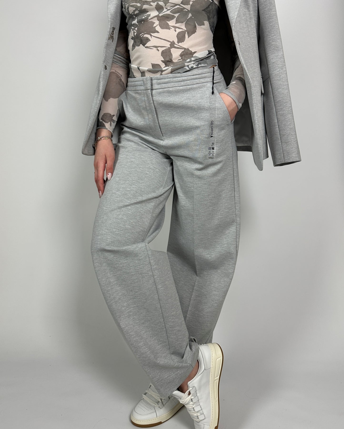 Pantaloni dritti Grigio