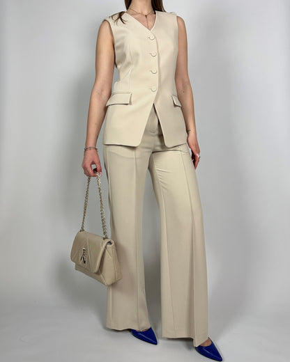 Gilet sartoriale Beige